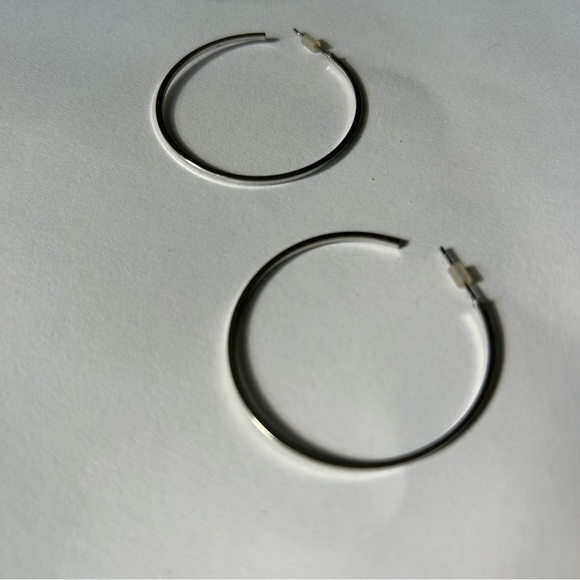 Silver Hoops - Picture 4 of 4